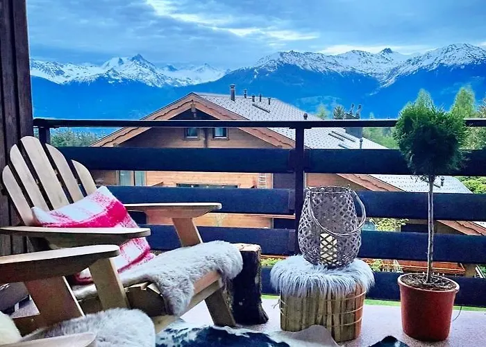 度假居 Window On Montana, Avec Vue Sur Les Alpes